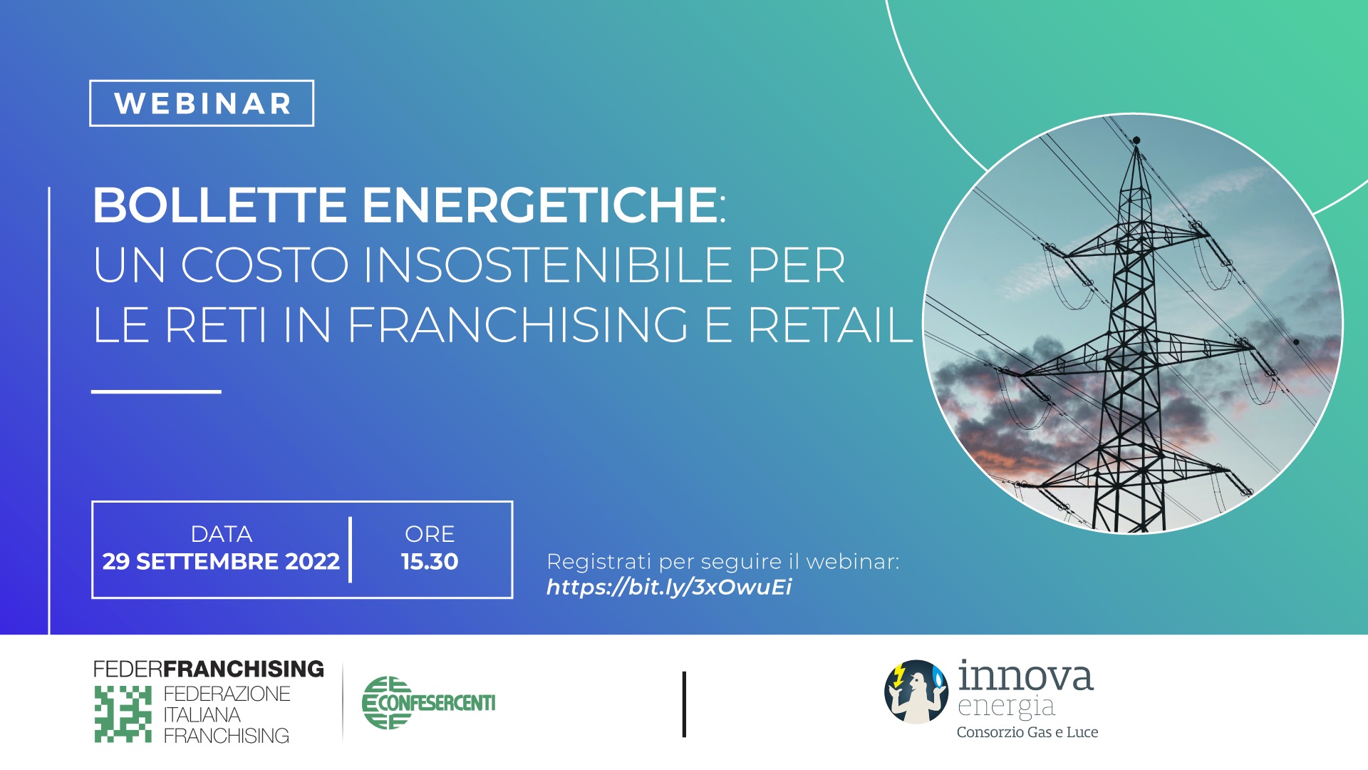 Webinar “Bollette energetiche: un costo insostenibile per le reti in franchising e retail”